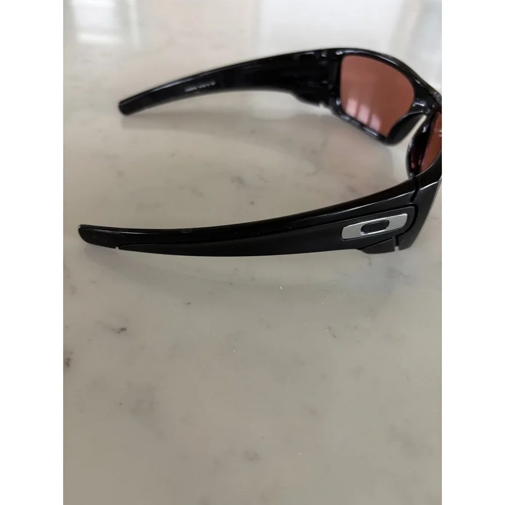 Oakley Sunglasses Polished Black Frame Rose Lens Wrap‎ Sport Mens